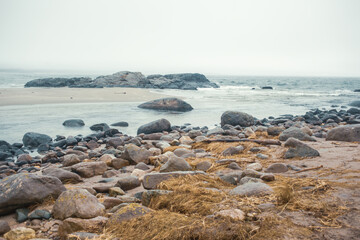 Ogna Beach, Norway – Rugged Seashore with Stones and Ocean Waves