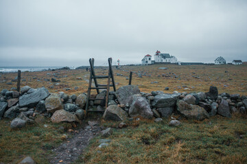 Ogna Lighthouse, Norway – Historic Coastal Landmark in a Moody Nordic Landscape