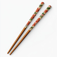 chopsticks on a white background
