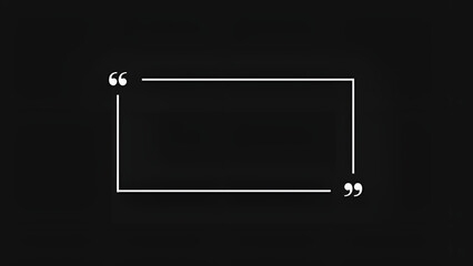Minimalistyczna ramka cytatu na czarnym tle. © Henryk Guziak