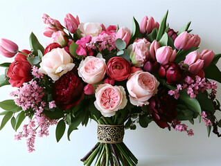 Romantic bouquet of assorted flowers