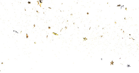 XMAS stars background, sparkle lights confetti falling. magic shining Flying christmas stars on night