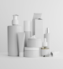 Beauty products presentation, studio setupp.