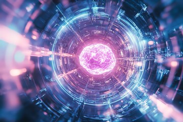 Futuristic Robotic Mind Concept