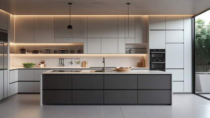 Modern Kitchen Interior in modern House