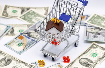Concept: Buying a new property using a loan and mortgage