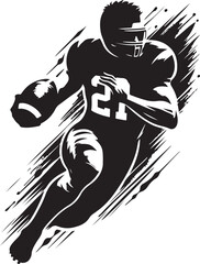 American Football Player Silhouette Mega Bundle | High-Quality Vector Graphics