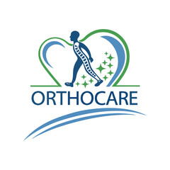 unique orthopedic logo orthopedic icon care vector art design