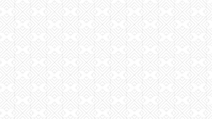 Abstract Geometric Line Art Pattern - Seamless Background, Minimalist Symmetrical Outline Design for Textiles and Wallpapers