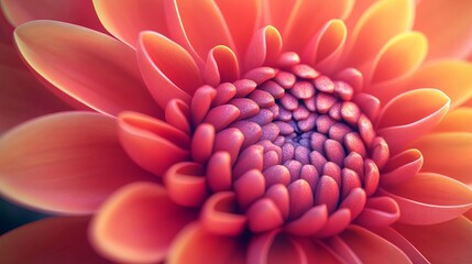 Vibrant Orange and Pink Flower Close Up Soft Lighting Macro Photography