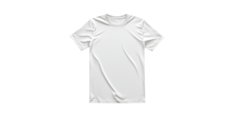 Blank T-Shirt Mockup. Apparel Design Template Isolated On Transparent Background