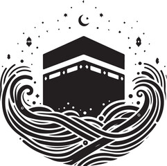 Islamic Vector Bundle | Kaaba & Mosque Silhouettes | Ramadan & Eid Graphics