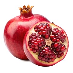 pomegranate isolated on white background
