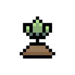 Fototapeta premium sprout plant retro pixel art