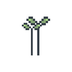 sprout plant retro pixel art