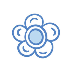 Flower hand draw doodle Vector icon