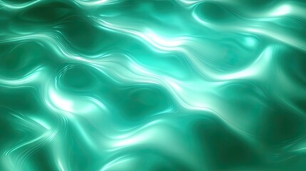 Obraz premium Abstract Teal Liquid Swirls Background Texture Design Graphic Art Image