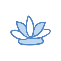 Flower hand draw doodle Vector icon