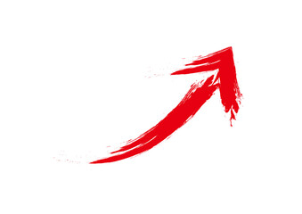 斜めに伸びる矢印