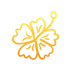 Flower hand draw doodle Vector icon