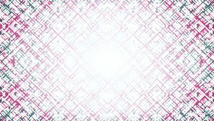 Neon square fractal seamless pattern futuristic isolated white background ideal for high energy brand identity digital backgrounds music events concept as Futuristic neon square fractal on white backg