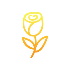 Flower hand draw doodle Vector icon