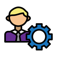 Task Manager Vector Filled Icon Design