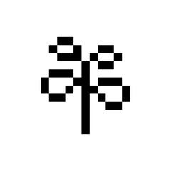 sprout plant retro pixel art