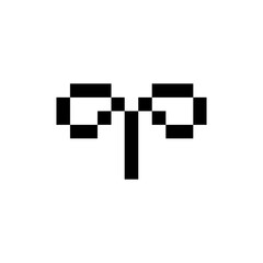 sprout plant retro pixel art