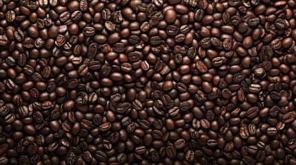 Fototapeta premium Roasted coffee beans texture background