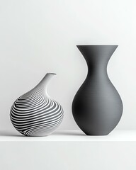 Stylish vases enhancing modern interiors