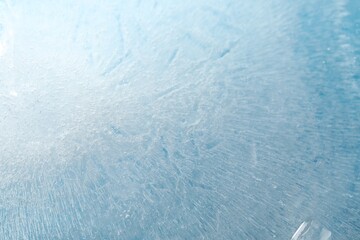 Texture of clear ice as background, closeup