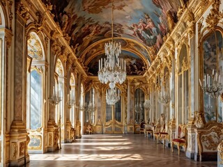 The Grand Hallway of a Gilded Palace
