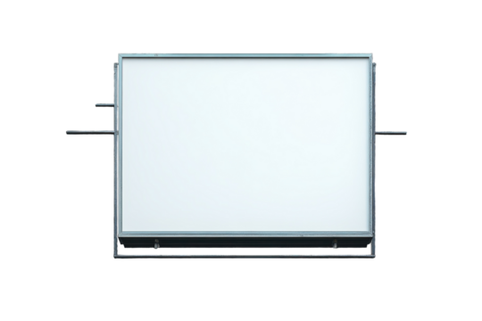 A Blank Billboard Ready For Your Message, A Pristine Canvas Against A Stark Isolated on Transparent Background, Promising A Bold And Impactful Statement