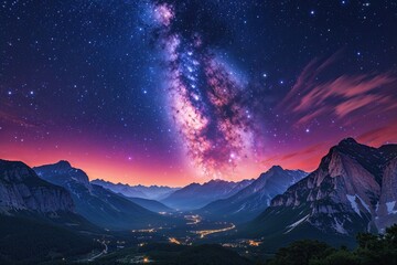 Stunning Night Sky Full of Twinkling Stars and Dazzling Celestial Galaxy