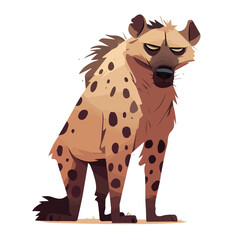 Cute hyena design in vector and illustration