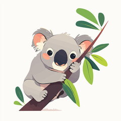 Koala character vector design for animation and motion graphics