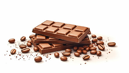 Watercolor Illustration of Artisan Chocolate Making: From Cocoa Beans to Gourmet Bars in a Workshop