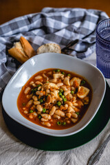 homemade meal recipe for beans with cuttlefish