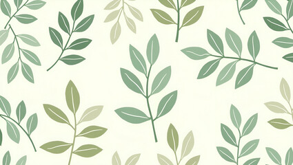 Scandinavian Tropical Leaves Tile Pattern for Minimalist Homes