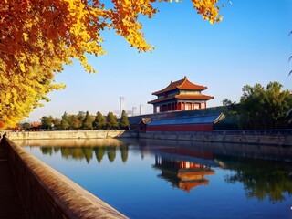 Fototapeta premium Golden Gate of the Forbidden City