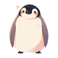 Vector design of a penguin character and a pig for animation and motion graphics