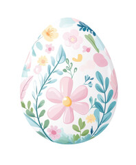 Fototapeta premium easter egg with floral ornament