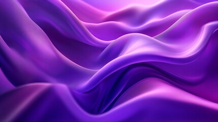 Fototapeta premium Abstract Purple Fluid Waves Elegant Flowing Design Background Texture Digital Art Modern Style Smooth Gradient Purple Hues Vibrant Color Swirls 