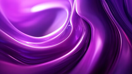 Naklejka premium Abstract Purple Liquid Swirl Background Design Elegant Modern Fluid Shiny Texture Wallpaper Illustration Graphic Purple Swirls Dynamic Flowing Violet 