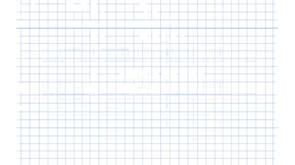 blue graph paper sheet featuring a grid of square isolated on white background