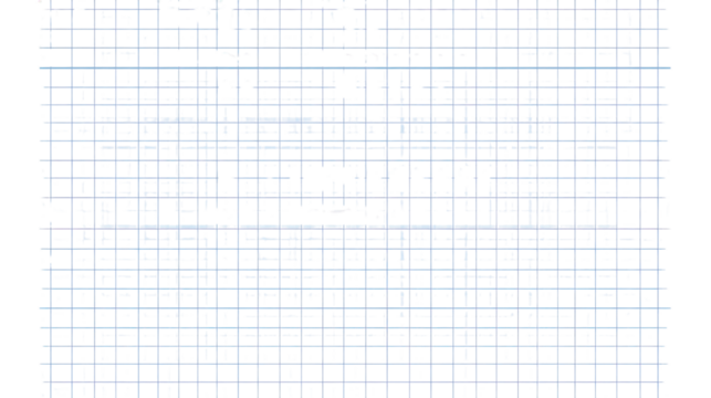 blue graph paper sheet featuring a grid of square isolated on white background