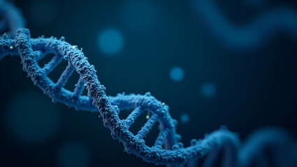 Biotechnology Molecular Structure Background: DNA Strands and Graphs Showcasing Molecular Technology with Empty Space for Customization in Photo Stock
