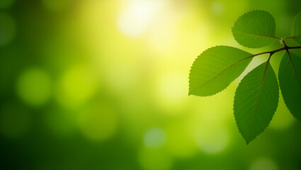 Obraz premium Soft Sunlight Through Green Leaves: Peaceful Nature Photo Concept