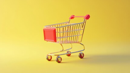 a cartoon shopping cart
